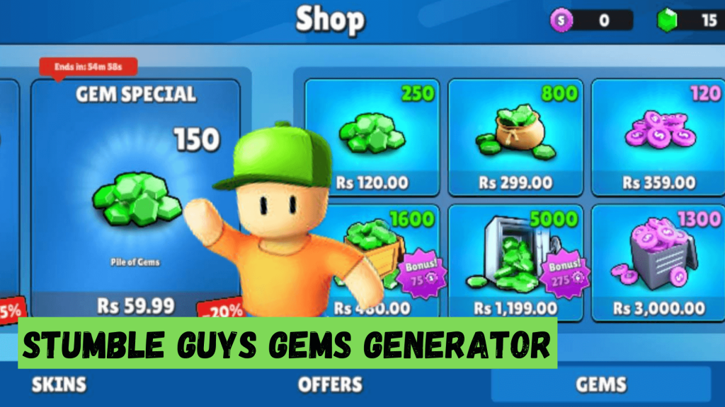 Stumble guys free gems generator
