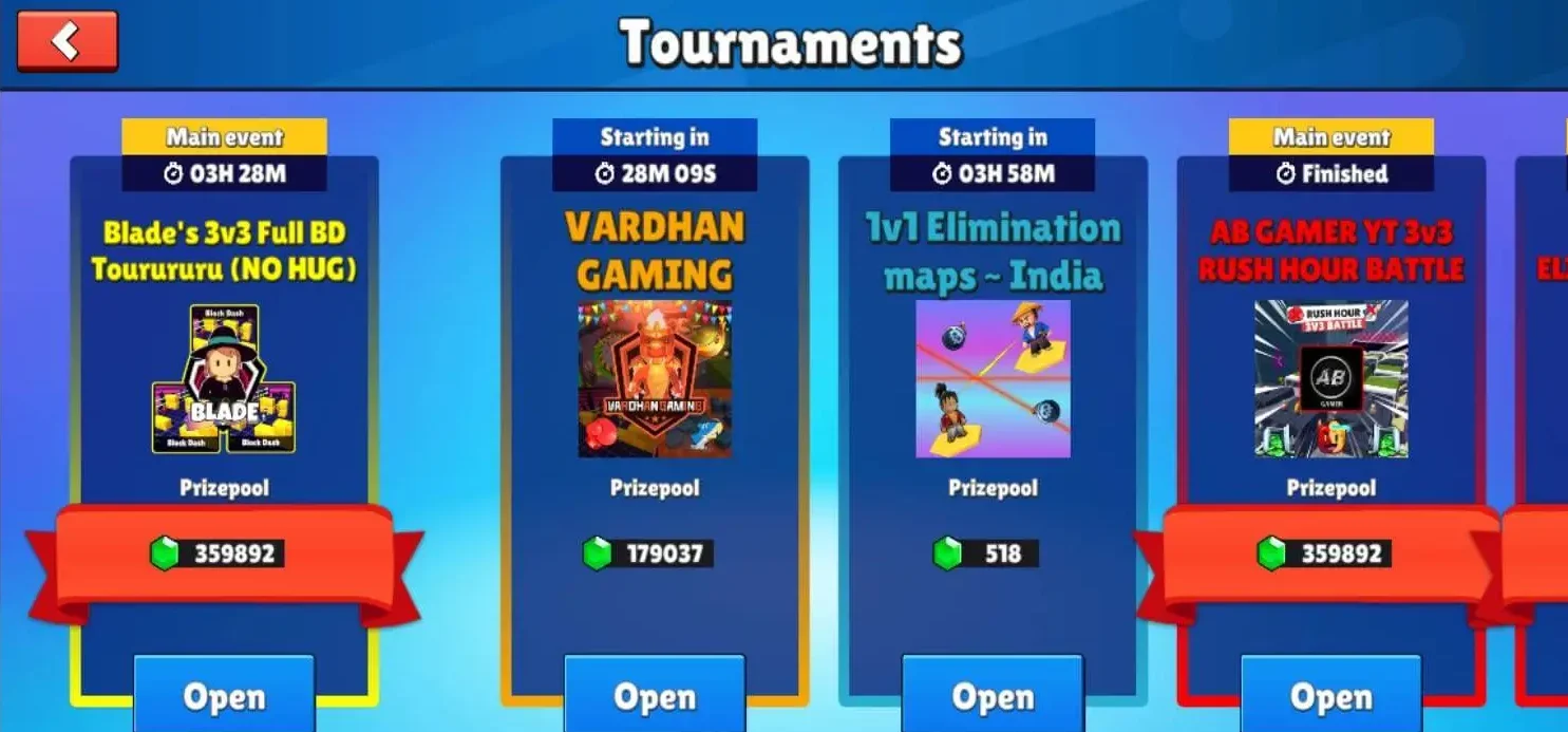 stumble guys tournament code